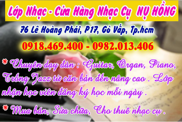 Địa điểm dạy đàn organ tại quận Gò Vấp
